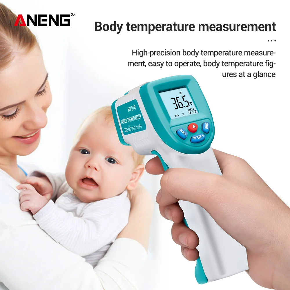 

Hot Digital LCD Industrial RZ Infrared Thermometer Laser Pyrometer Handheld IR Thermometer Non-Contact Temperature Meter Gun