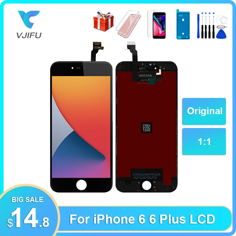 

Original OEM LCD For iPhone 6 6 Plus LCD Display Touch Screen Pantalla Digitizer Assembly No Dead Pixel With Tools Gifts