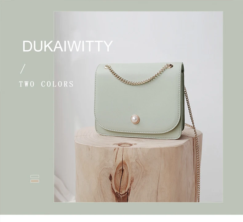 DUKAIWITTY, Новая модная женская сумка, Корейская жемчужная кнопка, флип-цепочка, сумка гармошка, дизайнерская сумка на плечо