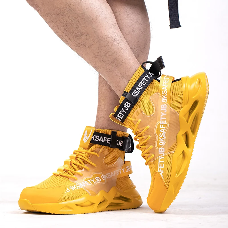 New Men Work Safety Shoes Boots Brand Indestructible Shoes Steel Toe Working Sneakers Puncture-Proof Large Size 48