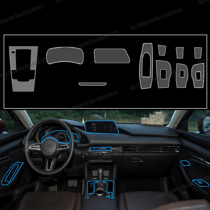 Прозрачная пленка для приборной панели автомобиля экрана навигатора gps