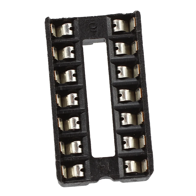 Buy 20 Pcs 14 Pins 2.54mm Pitch DIP IC Sockets Solder Type Adaptors