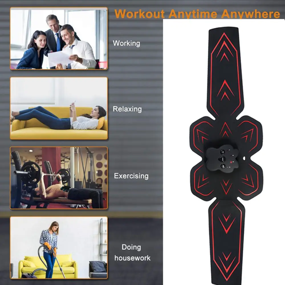 Ab тренажер стимулятор мышц Тонер для мужчин и женщин брюшной фитнес-оборудование для тренировки дома мышц тонизирующий пояс Boday для похудения