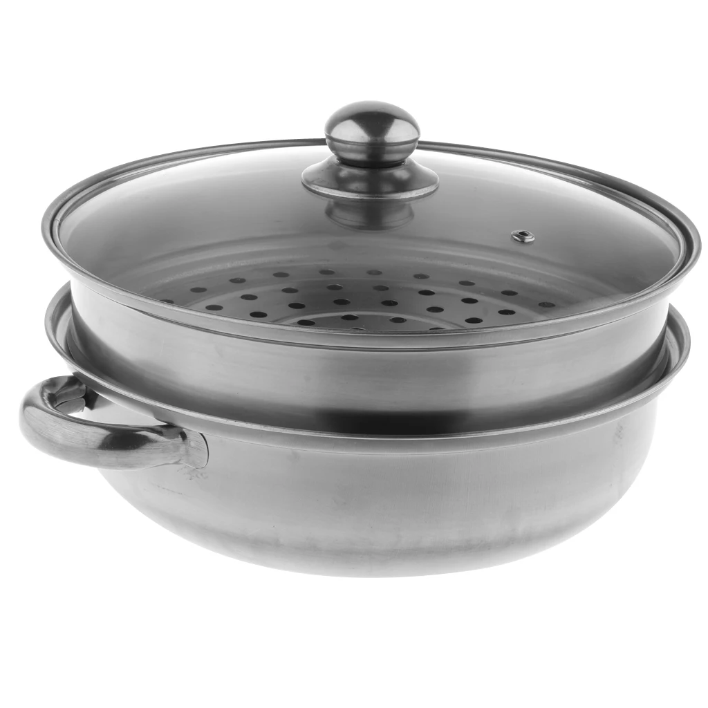 Premium Quality Stainless Steel Steamer Cook Pot Set 1 Tier/ 2 Tier/ 3 Tier