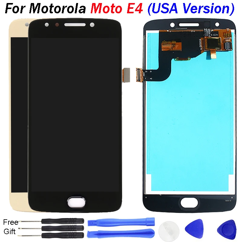 Для Motorola Moto E4 ЖК-дисплей XT1767 XT1768 кодирующий преобразователь сенсорного экрана в