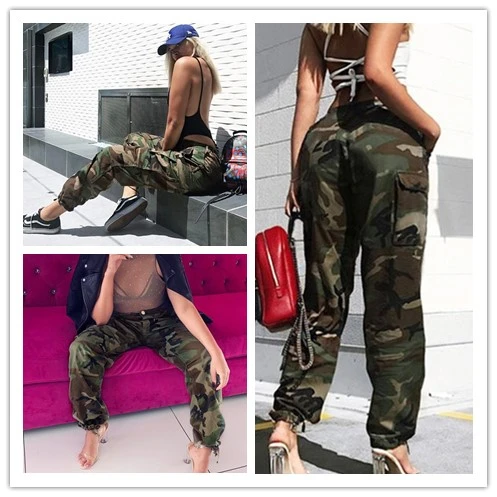 Женские камуфляжные брюки-карго повседневные армейские брюки военные с низкой