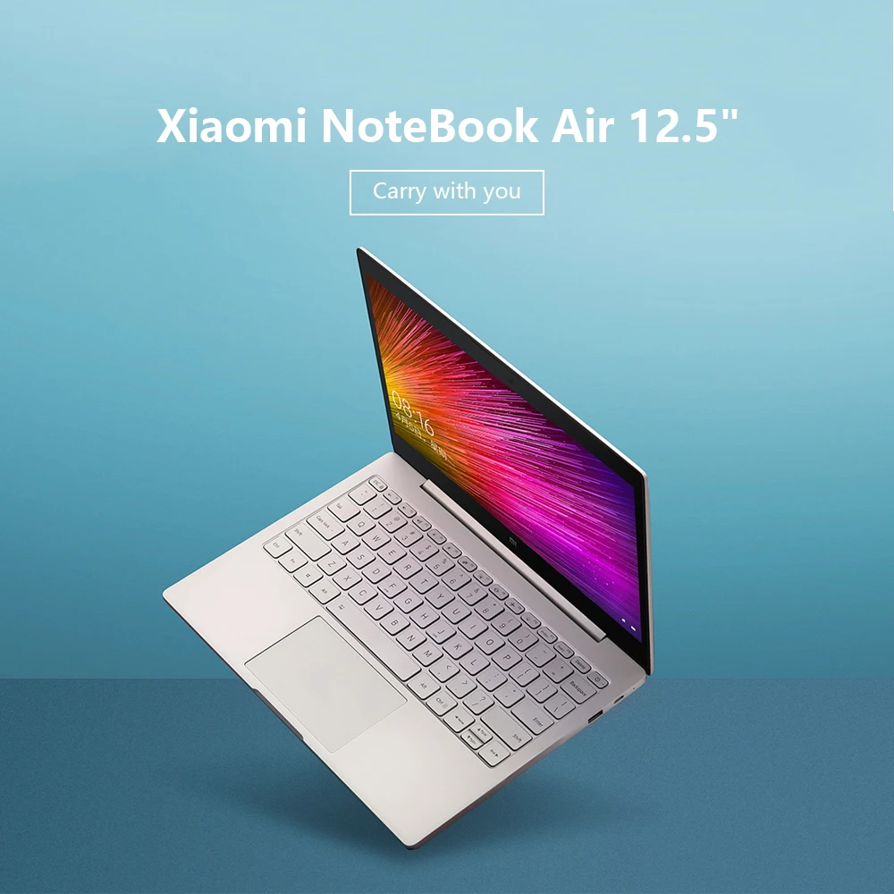 Gran oferta Xiaomi Air 12,5 "portátil delgado y luz PC 8th Intel Core M3-8100Y 4GB 256GB SATA SSD LPDDR3 1866MHz portátil de oro Vy8pJEYxa