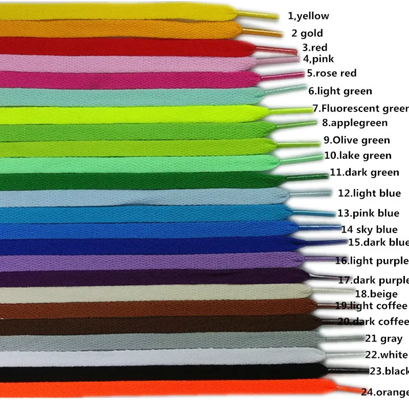 100 пар шнурки для спортивных кроссовок плоские тренировок ботинок бегуна