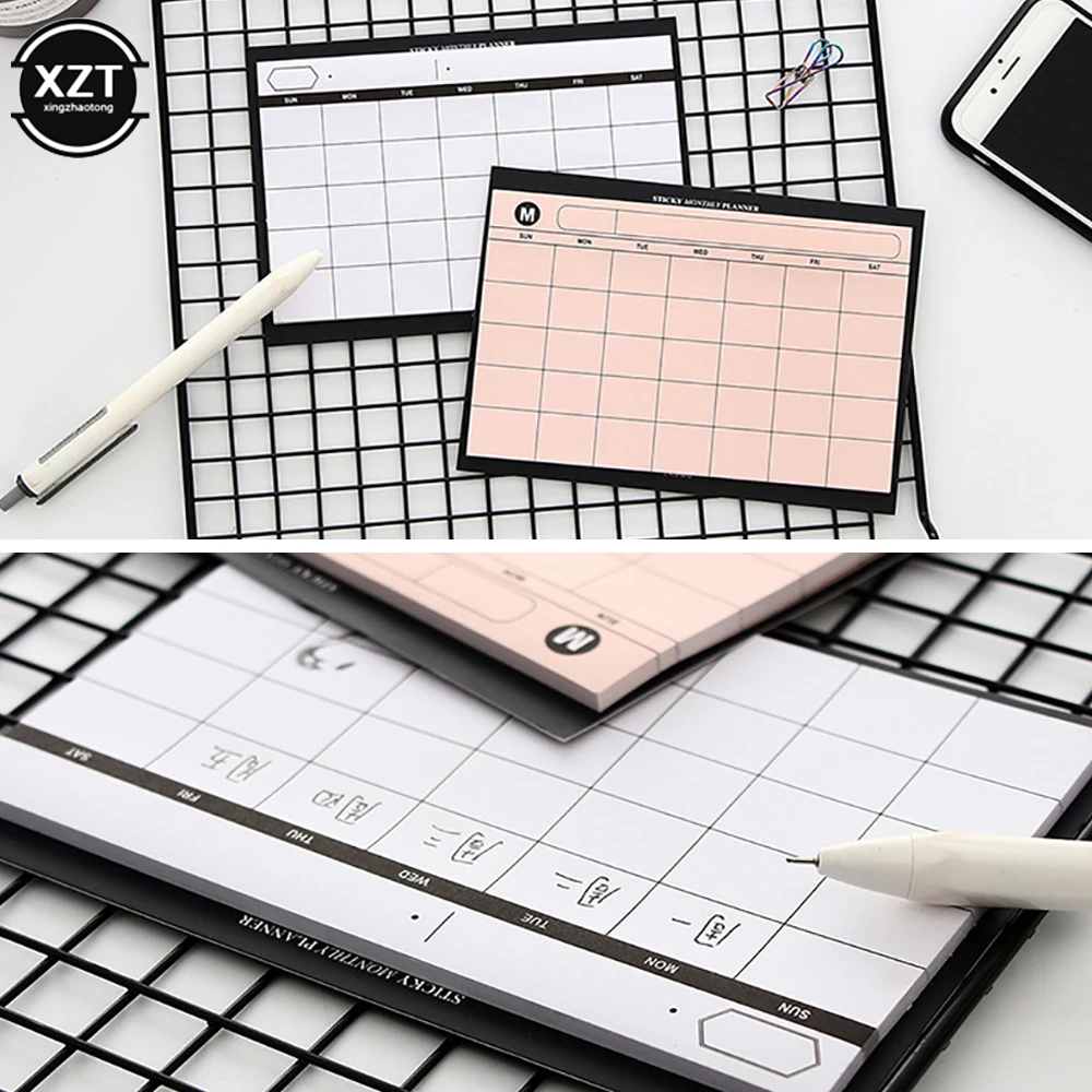 Agenda Simple Weekly Planner Book Desktop Schedule Month Plan Tear The Notebook Work Efficiency Summary Notepad
