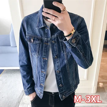

Spring Denim Jacket Men's Spring And Autumn New Korean Trend Denim Jacket Slim Handsome Men's Jacket Jacket