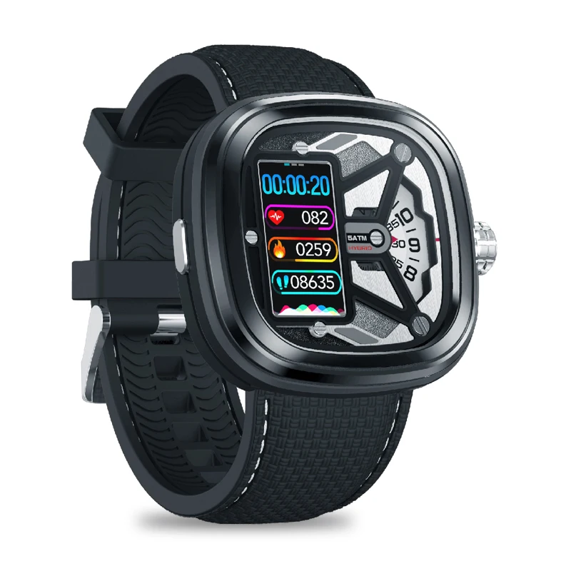Smart Watch Men Zeblaze HYBRID 2 Dual-watch Experience Smartwatch Heart Rate Blood Pressure Sleep Fitness Tracker Alarm Exercise Female Health Tracking Smartphone Notifications