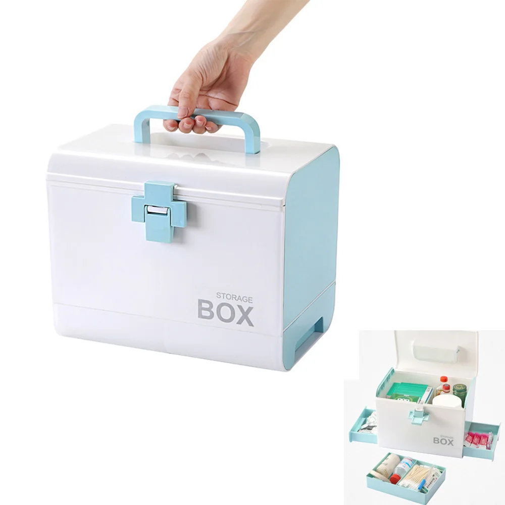First Aid Kit Medical Box Organizer Storage Box Organizer Medical