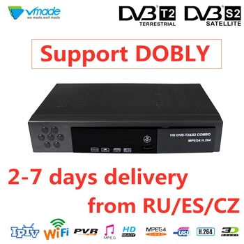 

Vmade DVB T2 S2 Combo FULL HD Digital Terrestrial Receiver DVB T2 TV Tuner support IKS Dobly IPTV Cccam Newcam PVR set top box