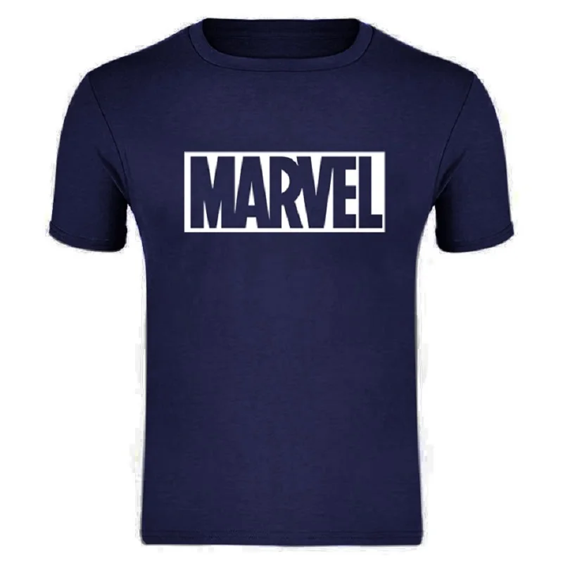 Новые модные футболки для пары с короткими рукавами Marvel, Мужская футболка с принтом супергероя, футболка с круглым вырезом, комикс, футболка с надпись Marvel, топы, Мужская одежда, футболки