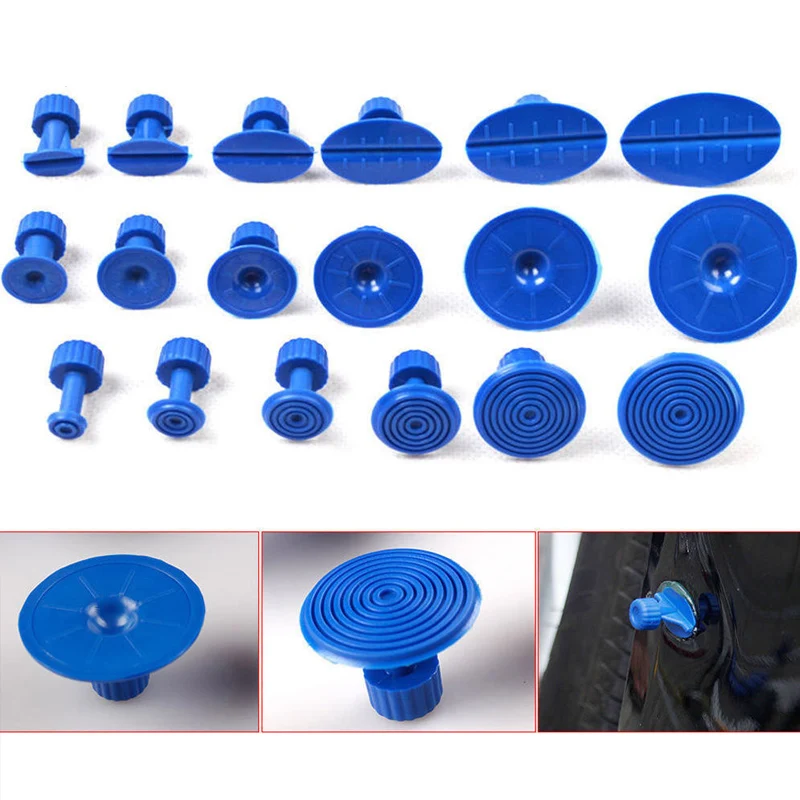 

Pratical Dent Pulling Tab Repair Kit Hand Tool Multi-Function Dent Puller for Extractor Suction Cup Car Accessories for 18PCS