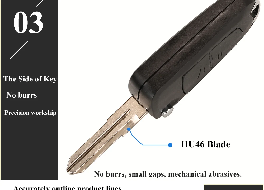 Keyforkess 10pcs 2BT modificato Flip Car Remote Key Shell per Vauxhall Opel Astra Zafira Vectra Omega HU100/HU46/HU43/YM28 portachiavi 15 Keyforkess 10pcs 2BT modificato Flip Car Remote Key Shell per Vauxhall Opel Astra Zafira Vectra Omega HU100/HU46/HU43/YM28 portachiavi - Hef9bf965274943a79685fbc53bccd718C