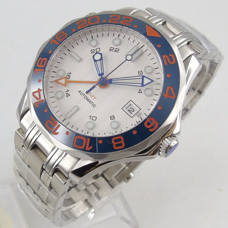 Роскошная Фантастическая мужская модель 41 мм Мужская металлическая лента