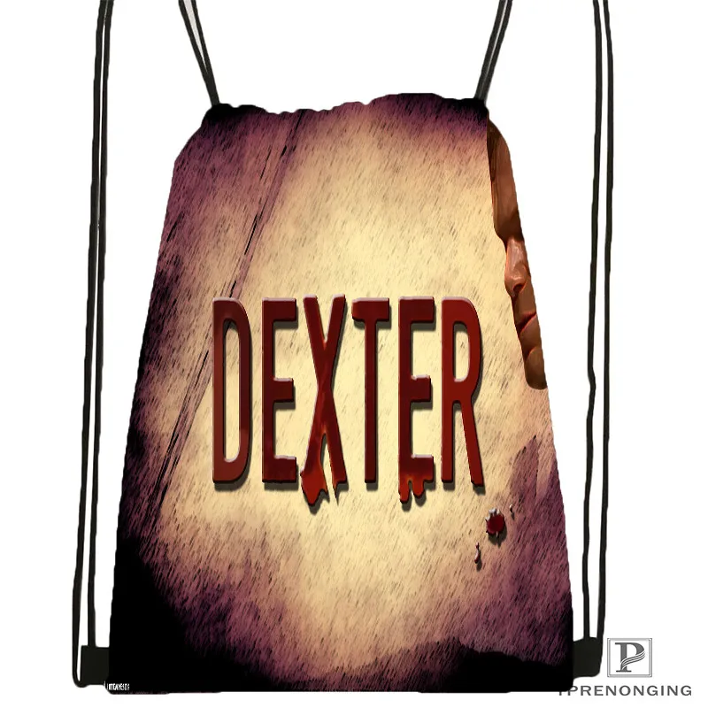 

Custom dexter_cosplay_blood_wings Drawstring Backpack Bag Cute Daypack Kids Satchel (Black Back) 31x40cm#20180611-02-73