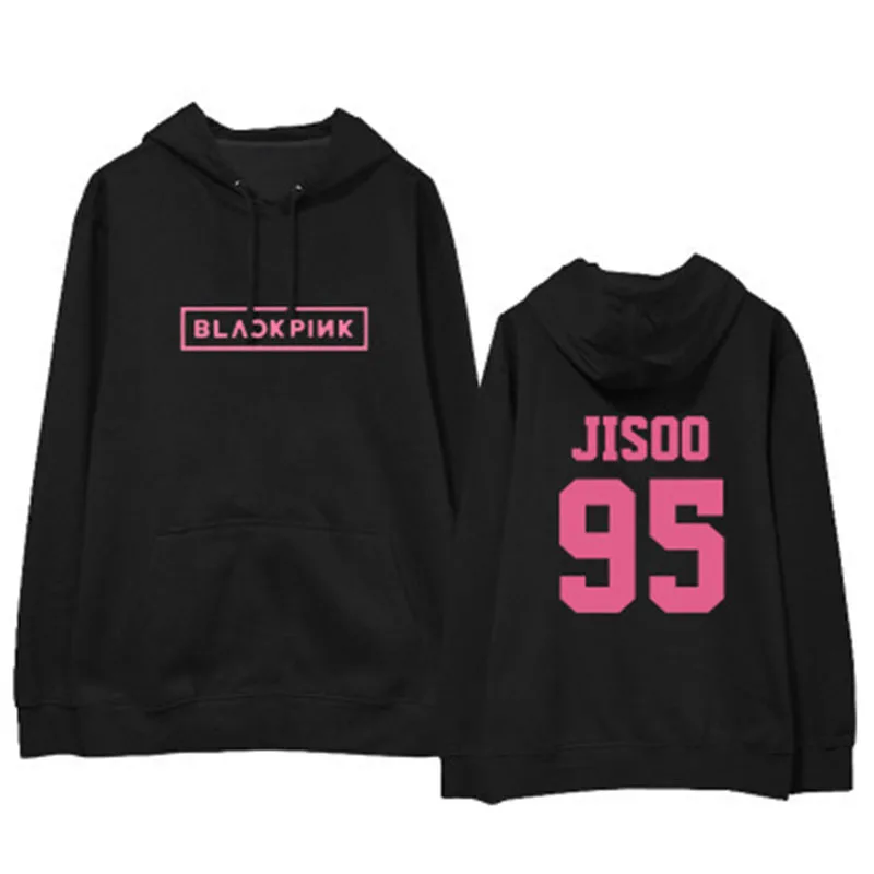 BlackPink JISOO JENNIE LISA Rose карта душа Persona толстовки с длинными рукавами мировой тур в вашем районе LXX182