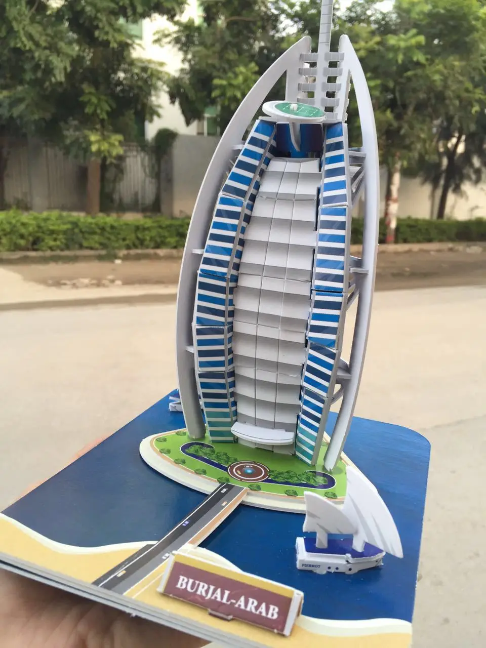 Детская 3D Бумажная 3D головоломка модель DIY архитектурная модель дисплей Бурдж аль Эйфелева креативная обучающая игрушка ручной работы