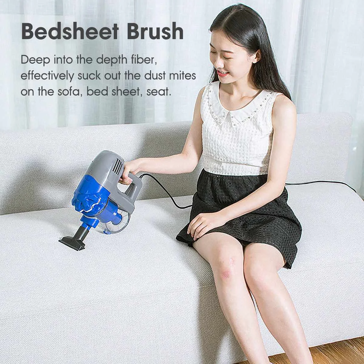 US $54.26 2IN1 Handheld Vacuum Cleaner Pusher Vacuums700W 13000PA Strong Suction Dust Collector Mite Killer Home Office Cleaning Tools