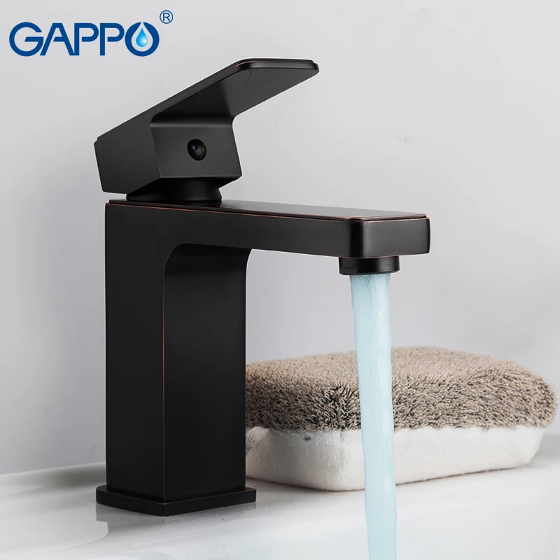 GAPPO Basin Faucets black waterfall faucet bathroom water taps deck mounted sink mixer griferia | Обустройство дома