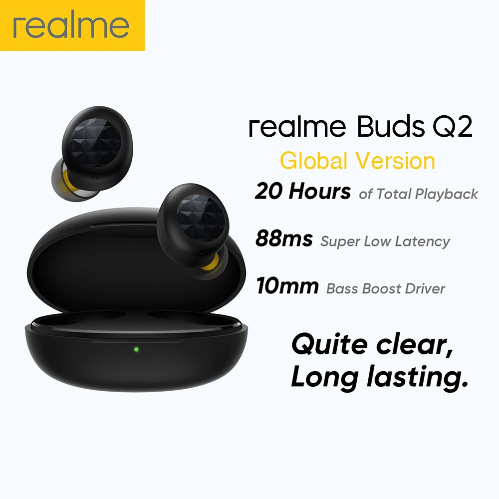 Realme Buds Q2 Earbuds Bt5.0 Wireless 