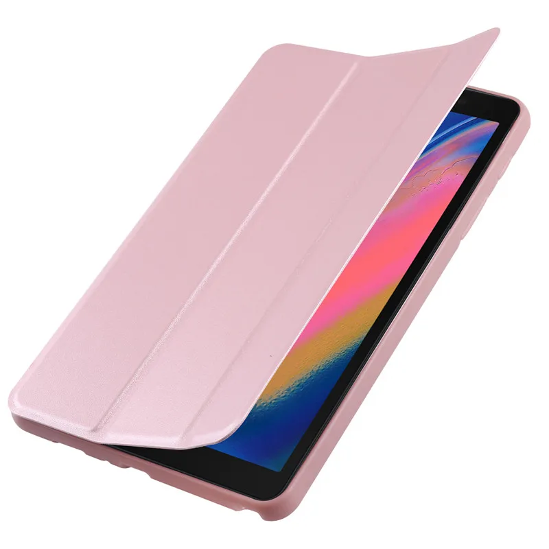 Мягкий чехол из ТПУ для Samsung Galaxy Tab A 8,0 SM-P200 чехол ультратонкая подставка чехол для Galaxy Tab A SM-P200 SM-P205 чехол funda - Цвет: rosegold