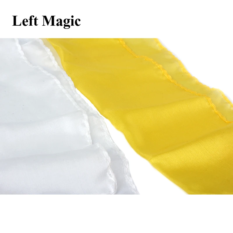 Шелковый окрашивающий краситель трубчатые шарфы волшебные фокусы двойная Магия изменения цвета реквизит шелк исчезновение волшебная игрушка