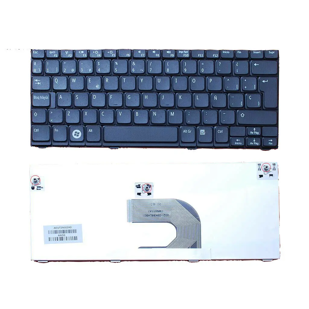 Для Dell Inspiron 1012 Mini10 mini 10 1014 испанская раскладная клавиатура черный SP
