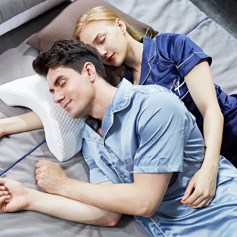 BMBY-подушка анти-давление руки ледяной шелк пара Подушка романтическая домашняя подушка с памятью хлопок подушка Ортопедическая подушка постельные принадлежности Подушка
