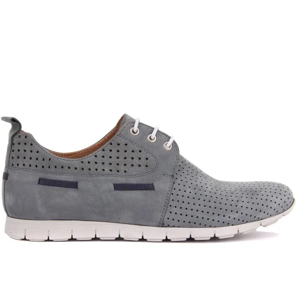 

Sail Lakers-Gray Nubuck Men Casual Shoes