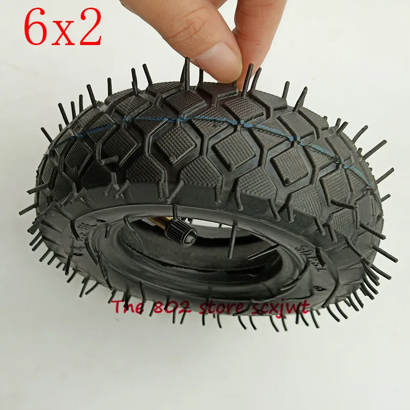 Высокое качество 6x2 труба шины 6*2 шины подходит для электрического скутера для модифицированного колеса пневматические шины электрический скутер F0 пневматическое колесо - Цвет: outer tire