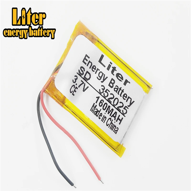 MP3 MP4 MP5 3 7 V литий полимерная батарея 352025 160MAH камера ручка рекордер Bluetooth