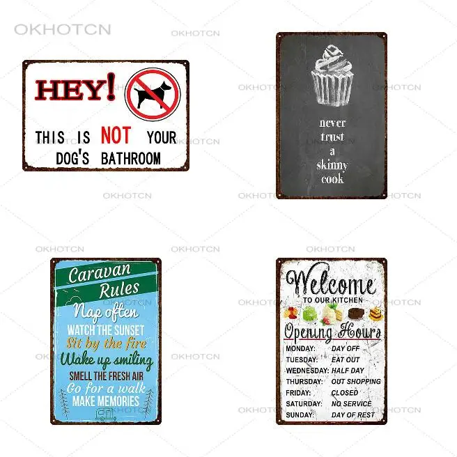 Home Decoration Retro Metal Sign Family Rules Tin Poster Inspiring Word Iron Paintings For Living Room Bar Decor 20x30cm | Дом и сад