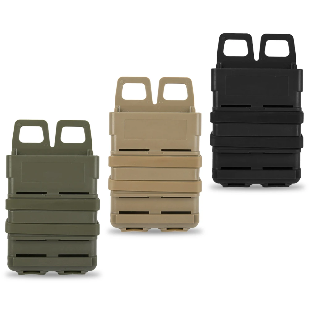 1 Pc Tactical Fast Mag Attach Belt Magazine Pouch 5.56 Molle Holster Durable Kit
