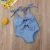 0-3Y Newborn Kids Baby Girl One Piece Swimwear Solid Summer Swimsuit Beachwear Bow-knot Solid Swimsuit Купальник Танкини