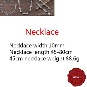 

925 sterling silver necklace boy scout flower sweater chain fashion personality cross flower anchor domineering hip hop net red