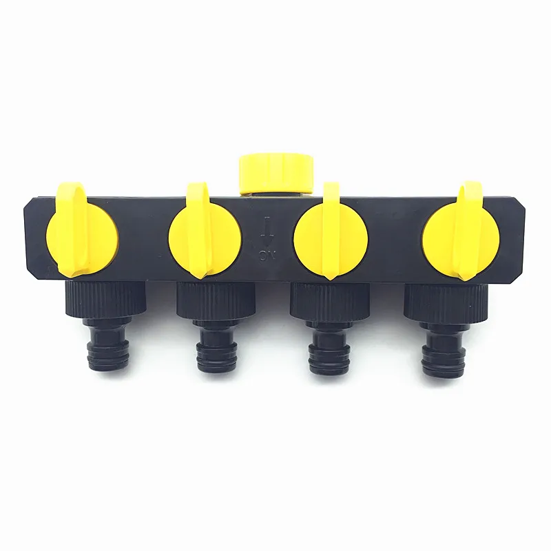 Для полива и орошения соединительное устройство сад распределительное устройство поливного шланга пластиковое Капельное орошение воды разъем сельскохозяйственного 4 Коснитесь
