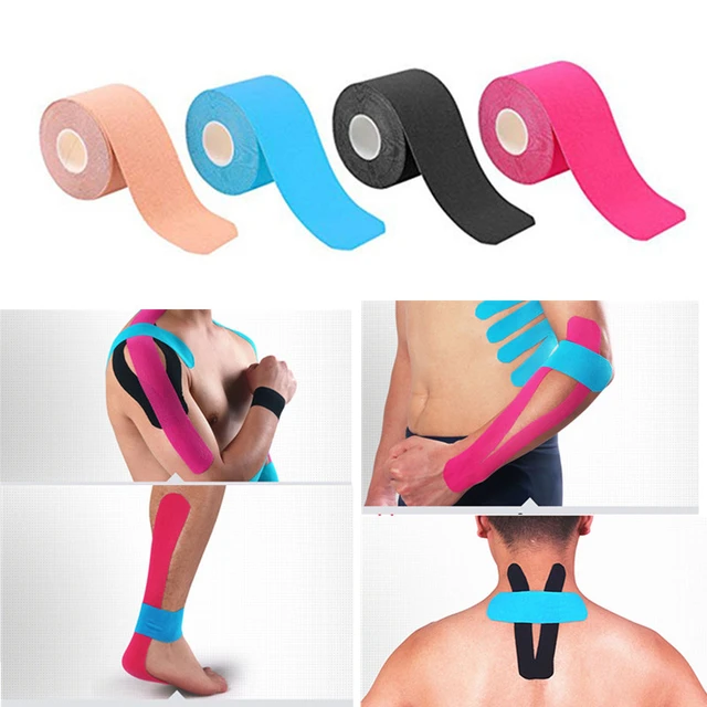 Comprar Cinta de kinesiología, cinta atlética, cinta de recuperación  deportiva, flejes para gimnasio, Fitness, tenis, correr, Protector muscular  de rodilla