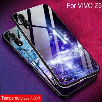 

Tempered Glass Case For VIVO Z5 z5 Silicone soft Back Cover For VIVO Z 5 Starry Pattern Phone Cases Shell VIVOZ5 z 5