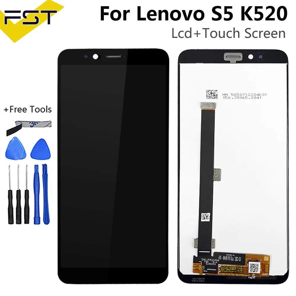 Для lenovo S5 K520 S5 Pro L58041 S5 Pro GT L58091 ЖК-дисплей+ кодирующий преобразователь сенсорного экрана в сборе запчасти с инструментами