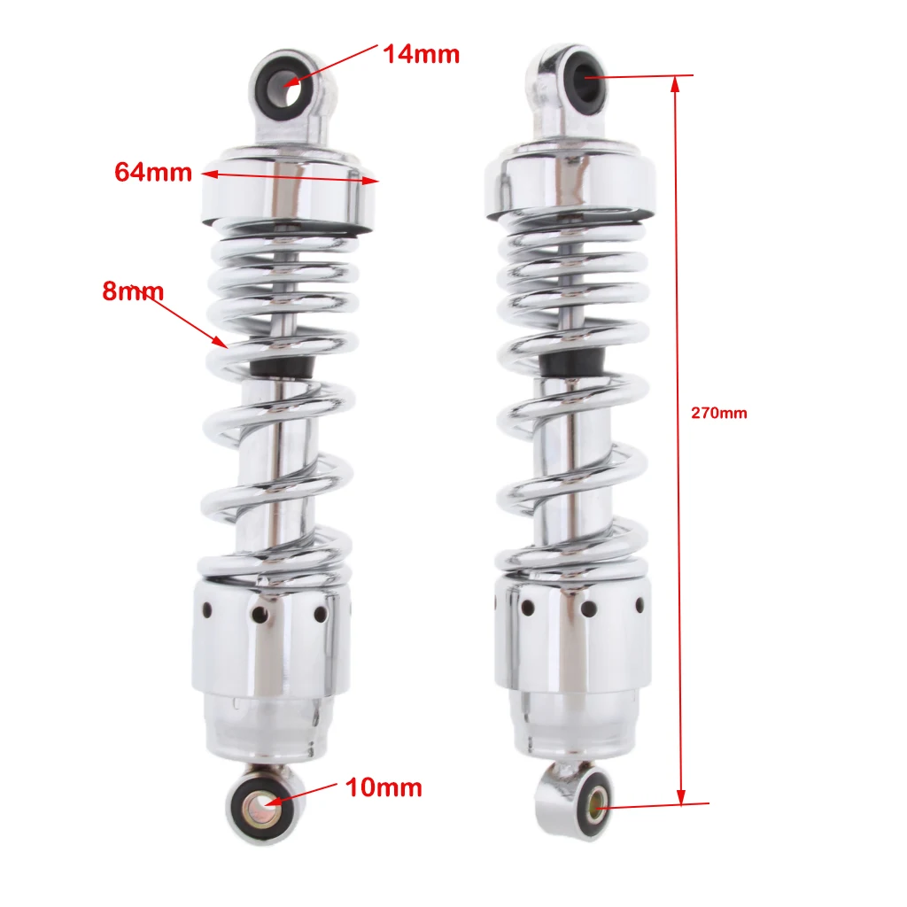 27cm Rear Suspension Motorcycle Shock Absorber For Honda GN250 CA250 Bobber