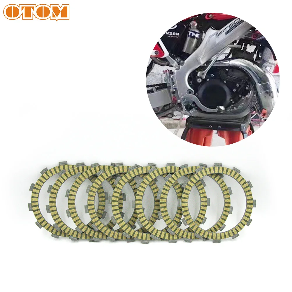 

OTOM мотоцикл 8 шт фрикционные пластины сцепления 101 мм 22201-KS6-700 волокнистый материал композитной бумаги для HONDA CR125R CRF250R