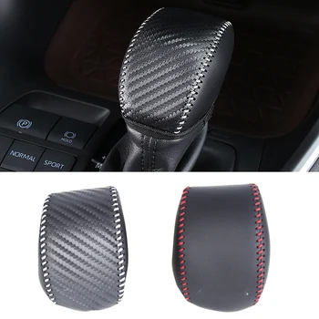 

For Toyota RAV4 RAV 4 XA50 2019 2020 Genuine Leather Hand Sewing Gear Cover Shift Konb Protector Accessories