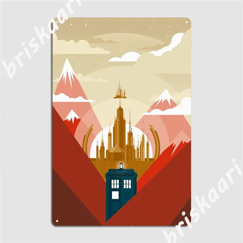 

Gallifrey Metal Plaque Poster Garage Decoration Club Cinema Create Tin Sign Poster