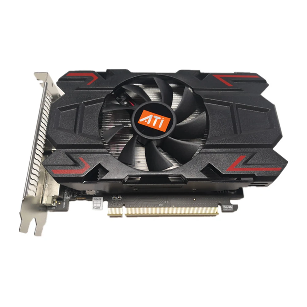 best graphics card for gaming pc Graphics Card Original ATI RX550 4GB DDR5 128bit Computer Gaming Graphic Cards with Cooling Fan Game Video Card GPU PUBG Game latest gpu for pc