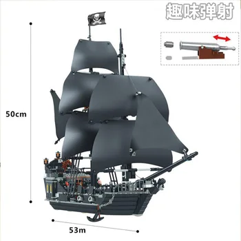 

GUDI 652pcs Pirates Caribbean Black Pearl Ghost Ship large Models Building Blocks educational Birthday Gift Compatible