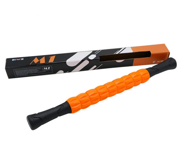 Оранжевый Йога массажер для тела портативный триггер мышцы ролики для релаксации инструмент для ног руки мяч тензометрический джойстик - Цвет: Оранжевый