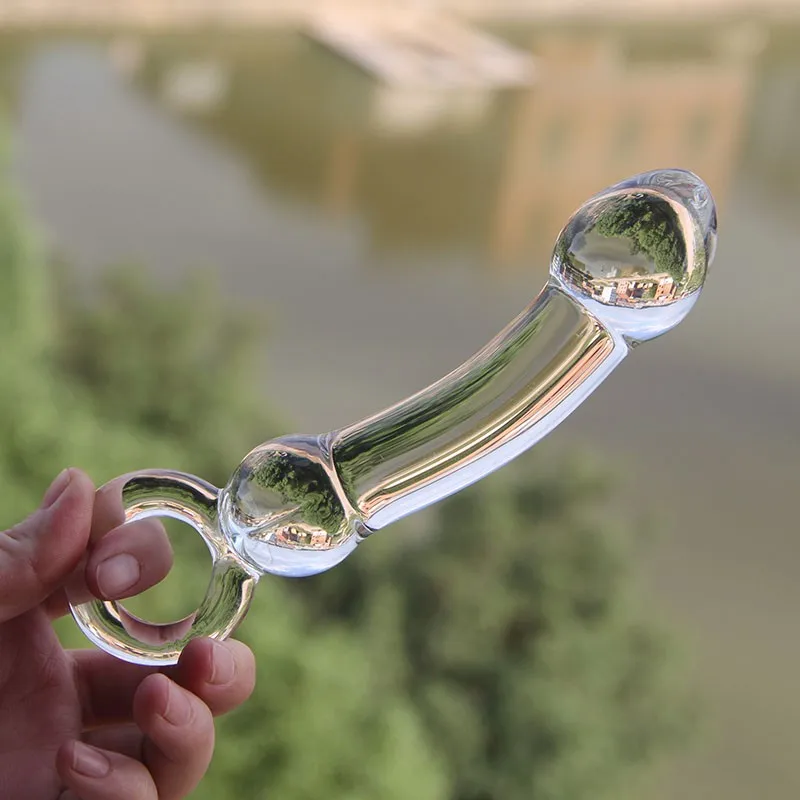 Взрослые секс-игрушки Pyrex Glass Анальная пробка Стимулятор клитора точки G женский и